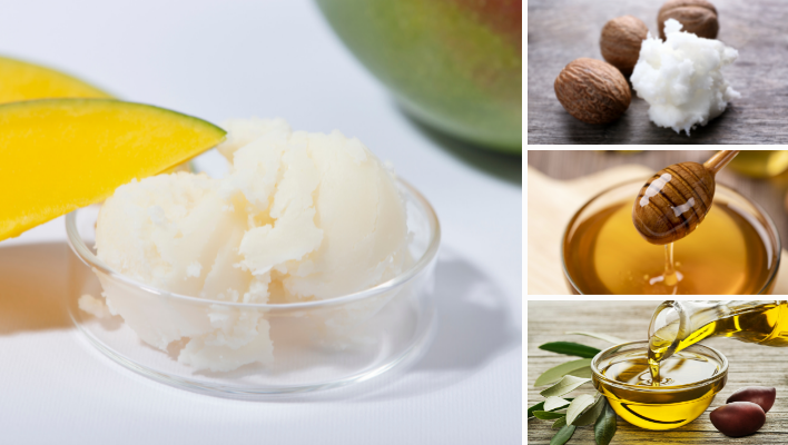 ingrédients pour masque capillaire au beurre de mangue