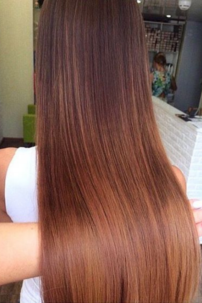 ombré hair roux cheveux longs